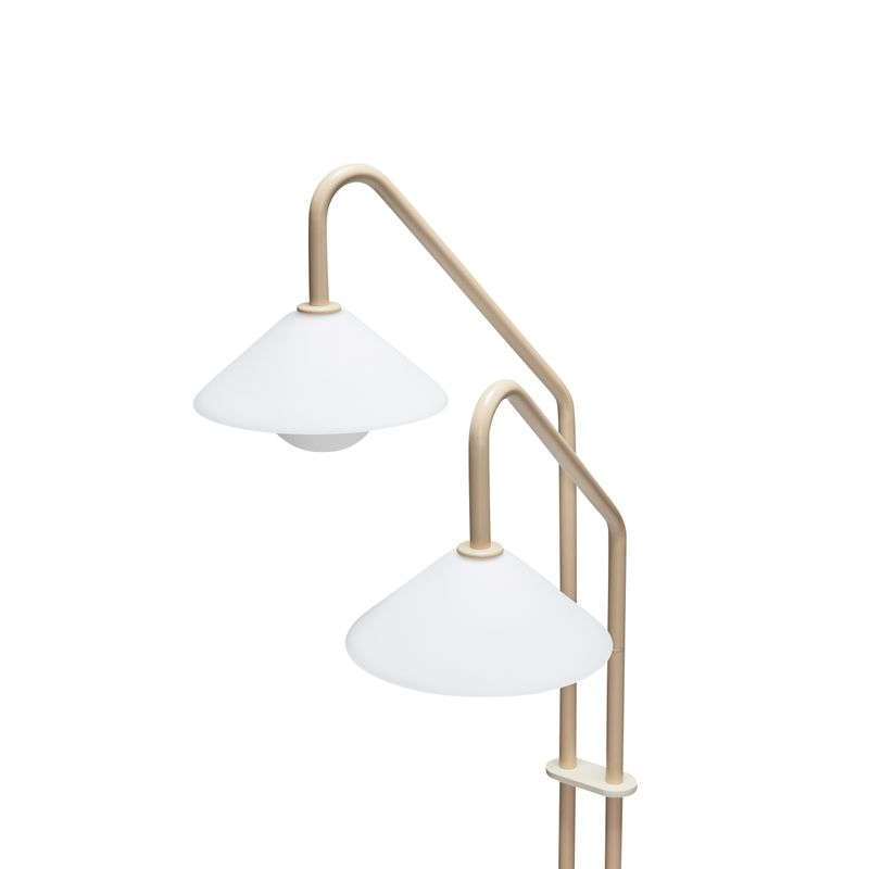 Hübsch Como Golvlampa Beige