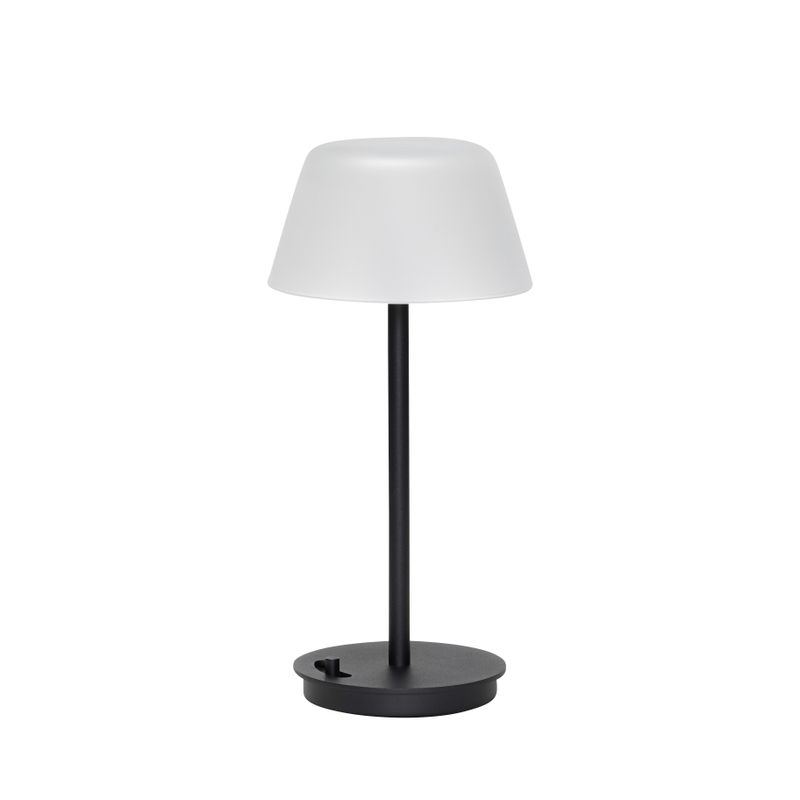 Hübsch Salon Bärbar Lampa Svart