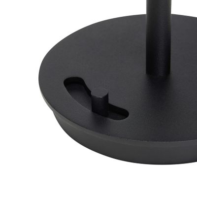 Hübsch Salon Bärbar Lampa Svart