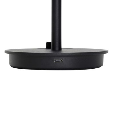 Hübsch Salon Bärbar Lampa Svart