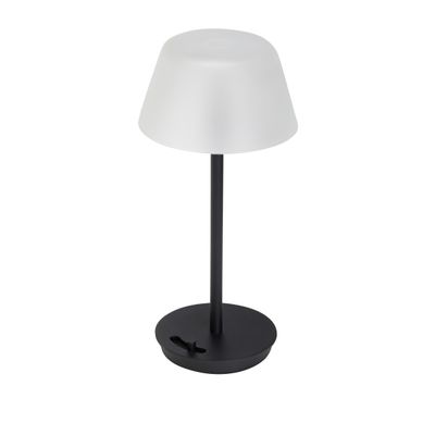 Hübsch Salon Bärbar Lampa Svart