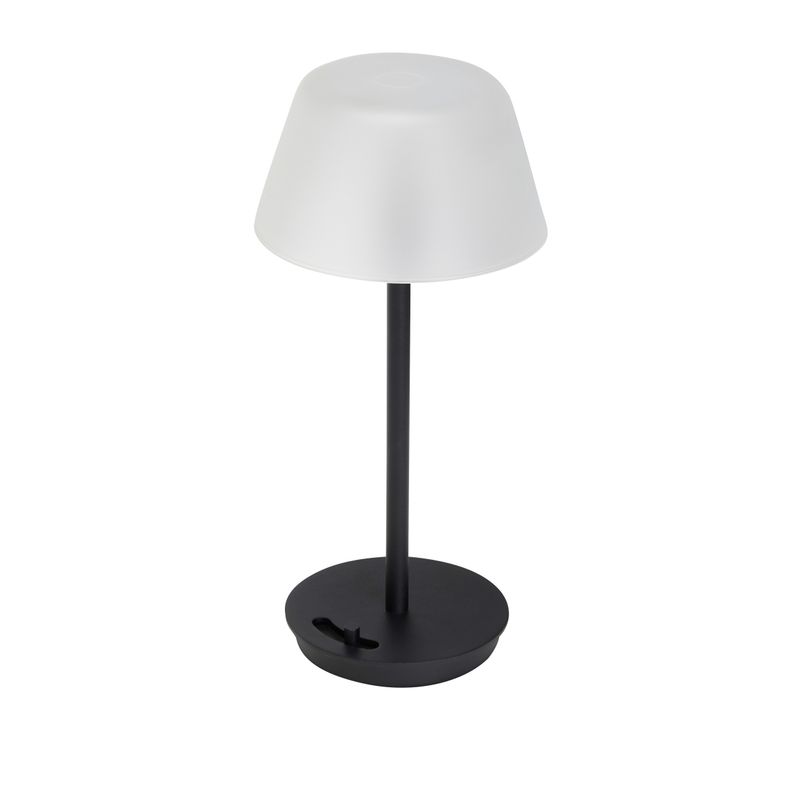 Hübsch Salon Bärbar Lampa Svart