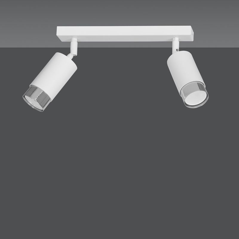 Emibig Lighting Taklampa HIRO 2 VIT/KROM