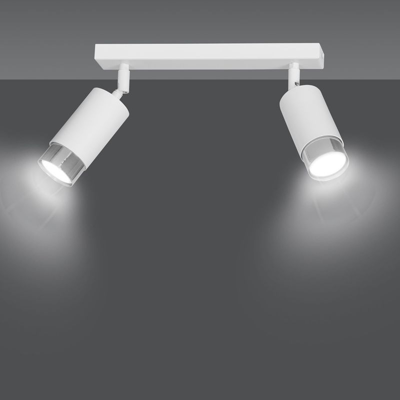 Emibig Lighting Taklampa HIRO 2 VIT/KROM