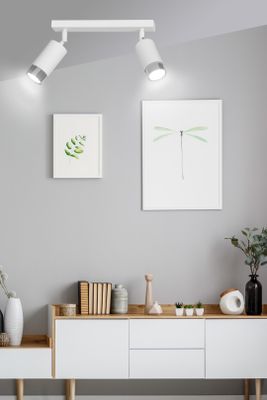 Emibig Lighting Taklampa HIRO 2 VIT/KROM