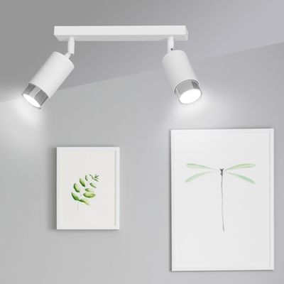 Emibig Lighting Taklampa HIRO 2 VIT/KROM