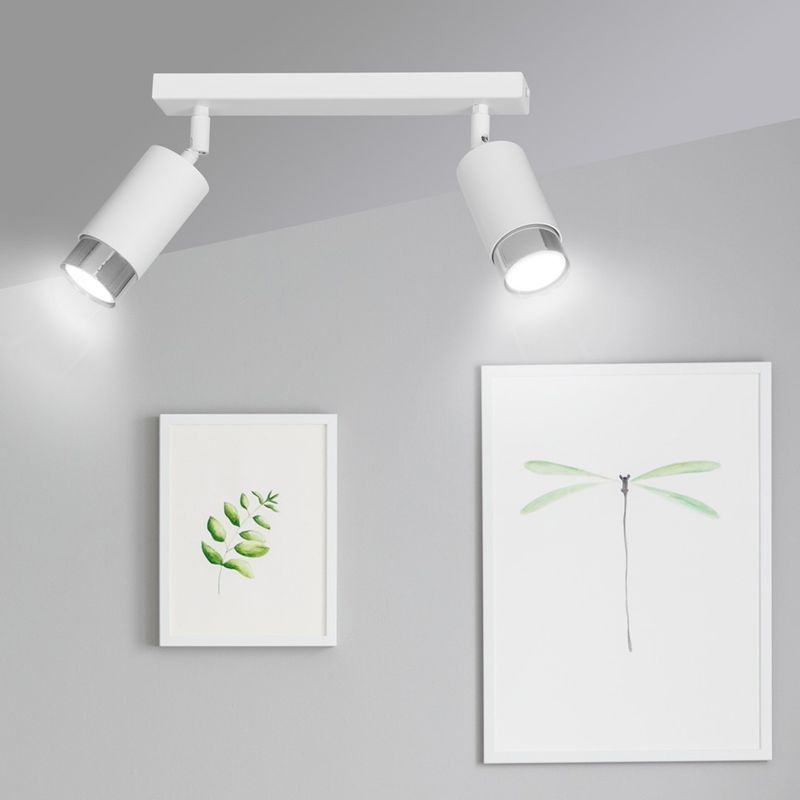 Emibig Lighting Taklampa HIRO 2 VIT/KROM