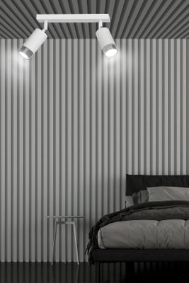 Emibig Lighting Taklampa HIRO 2 VIT/KROM