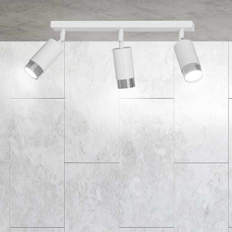 Emibig Lighting Taklampa HIRO 3 VIT/KROM