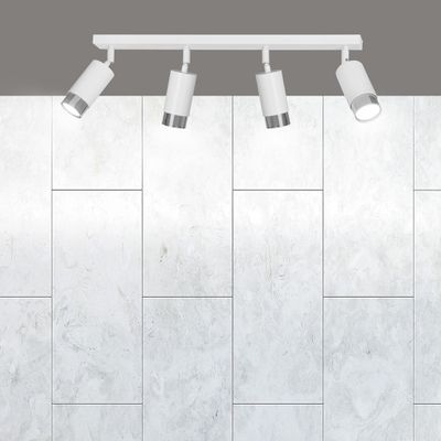 Emibig Lighting Taklampa HIRO 4 VIT/KROM