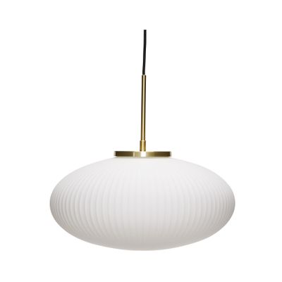 Hübsch Serene Pendel Ellips Vit