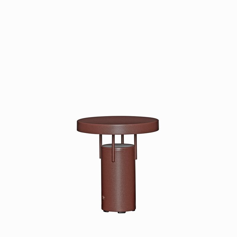 Hübsch BringMe Bärbar Lampa Mini Metallisk Vinröd