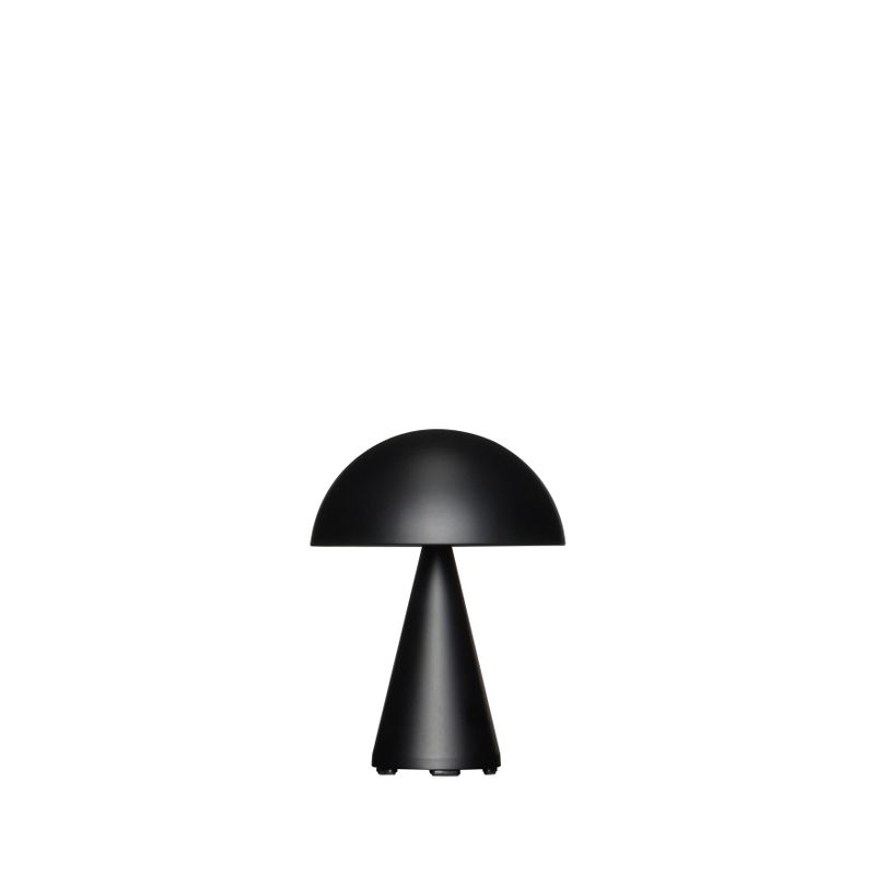 Hübsch Mush Bärbar Lampa Matt Svart