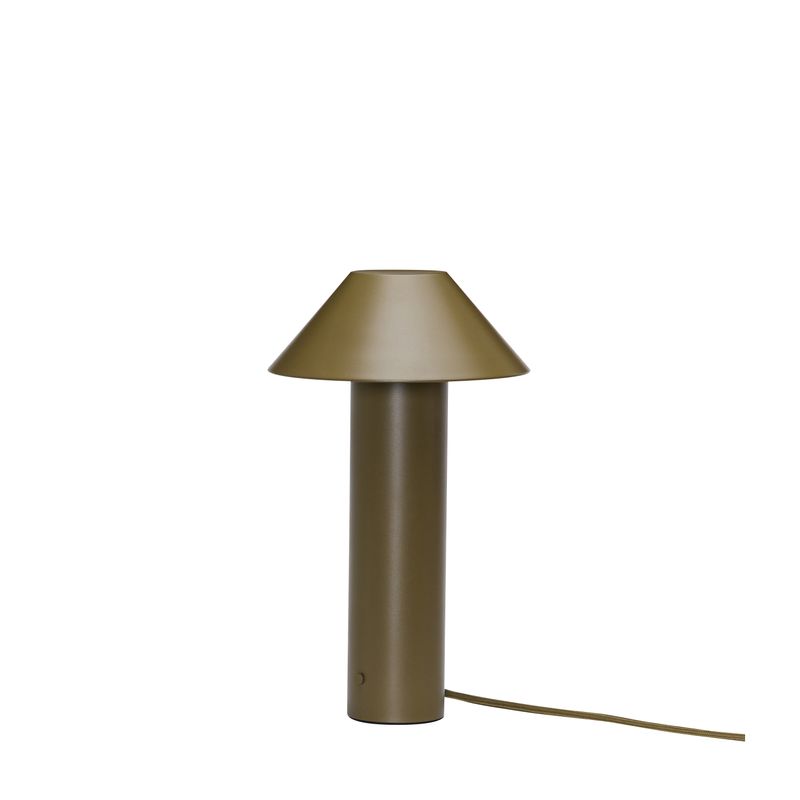 Hübsch Tower bordslampa mörkgrön