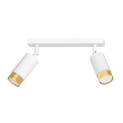 Emibig Lighting Taklampa HIRO 2 VIT/GULD