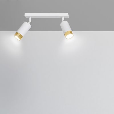 Emibig Lighting Taklampa HIRO 2 VIT/GULD