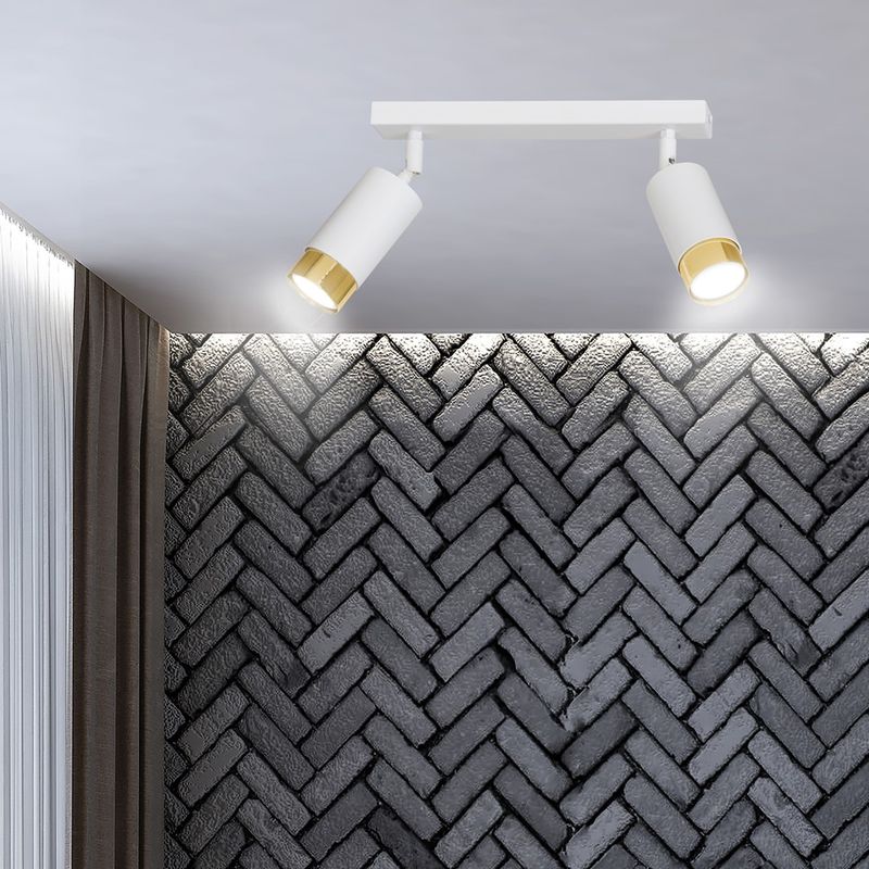 Emibig Lighting Taklampa HIRO 2 VIT/GULD