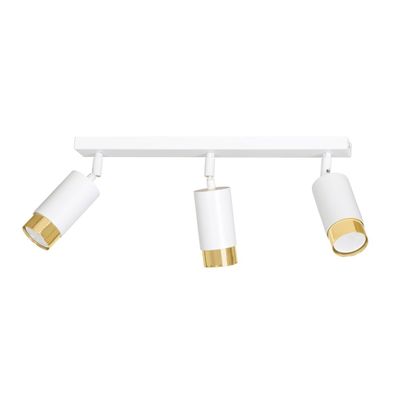Emibig Lighting Taklampa HIRO 3 VIT/GULD