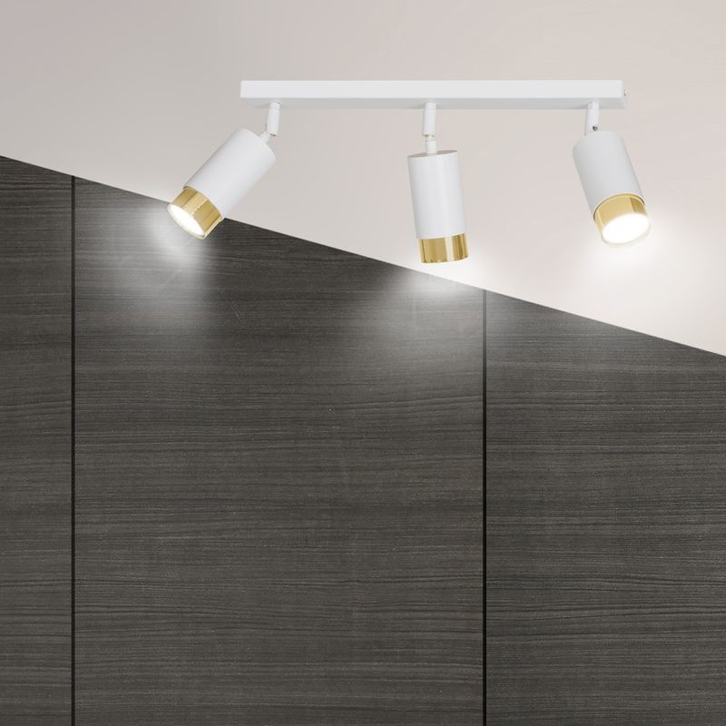 Emibig Lighting Taklampa HIRO 3 VIT/GULD