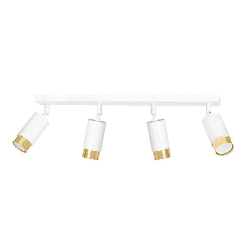 Emibig Lighting Taklampa HIRO 4 VIT/GULD