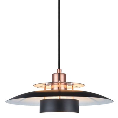 Halo Design SØRUP Pendant Pendellampa Svart, Koppar Ø40 cm
