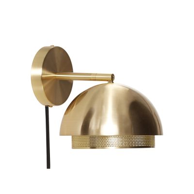 Hübsch Edge Vägglampa Mässing