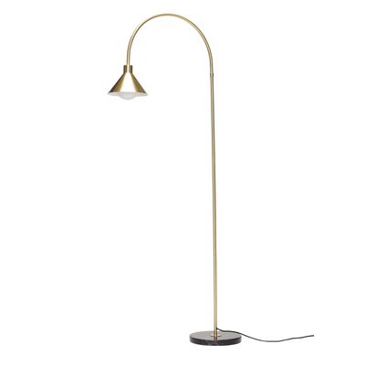 Hübsch Pipe Golvlampa Mässing