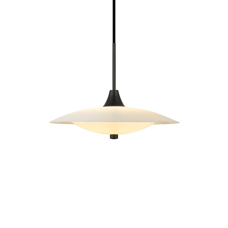 Halo Design BARONI Pendant Pendellampa Opal, Svart Ø35 cm