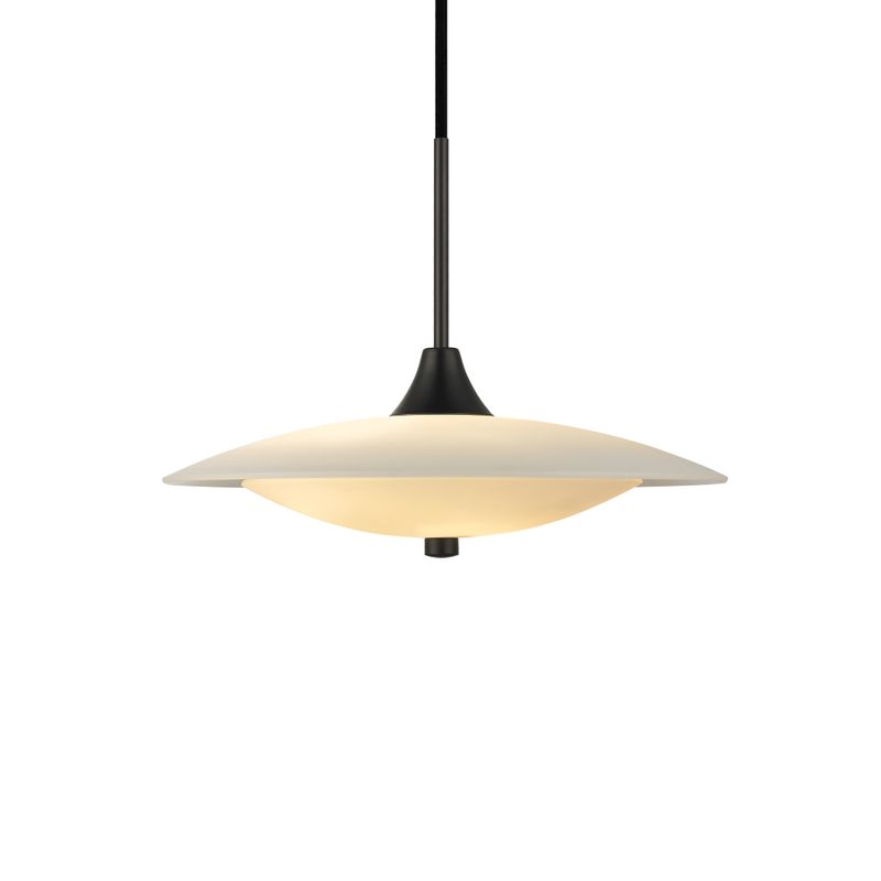 Halo Design BARONI Pendant Pendellampa Opal, Svart Ø40 cm
