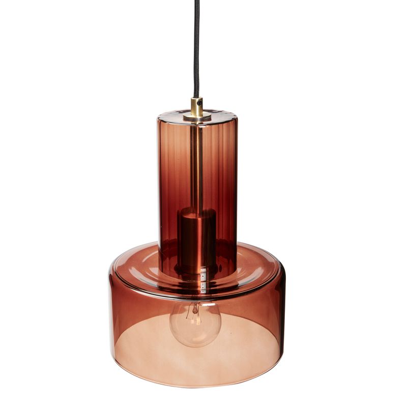 Hübsch Ripple Hänglampa Amber