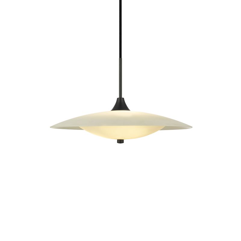 Halo Design BARONI Pendant Pendellampa Opal, Svart Ø46 cm