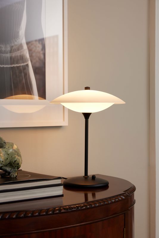 Halo Design BARONI Table Bordslampa Opal, Svart 40 cm