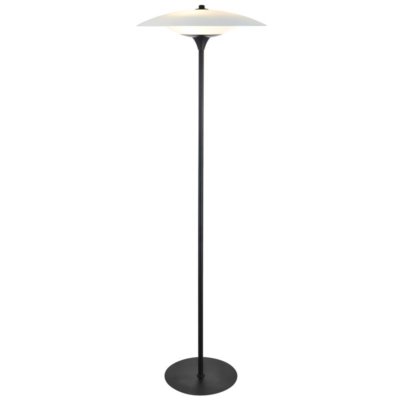 Halo Design BARONI Floor Golvlampa Opal, Svart 150 cm