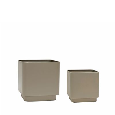 Hübsch Kubkrukor Brun (set om 2)