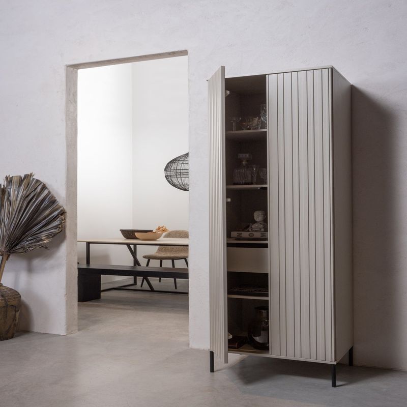 WOOOD New Gravure Skåp med Låda i Tall Damm [FSC]