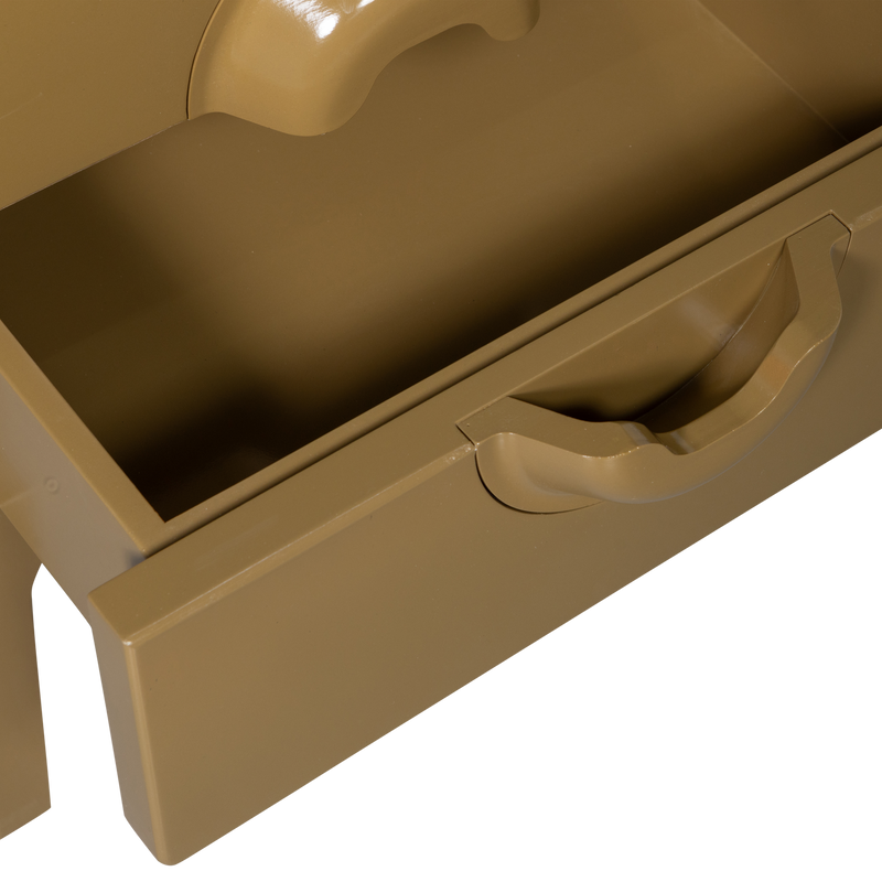 WOOOD Merge Byrå/Nattduksbord 2 Lådor Eukalyptus Honung