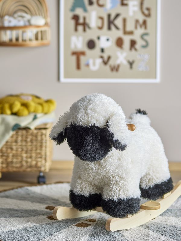 Bloomingville Dolly Gungdjur, Får, Vit, Polyester