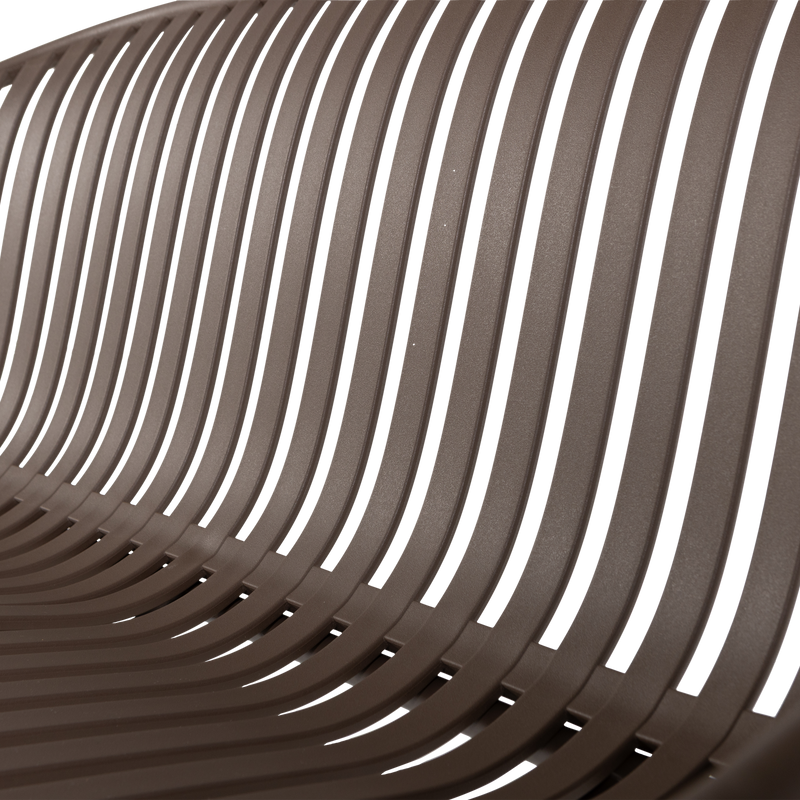 WOOOD Bruce Trädgårdsbänk 2-sits Polypropen/Metall Lila/Brun