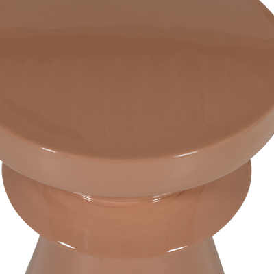 WOOOD FEDDE Sidobord Metall i Gammalrosa