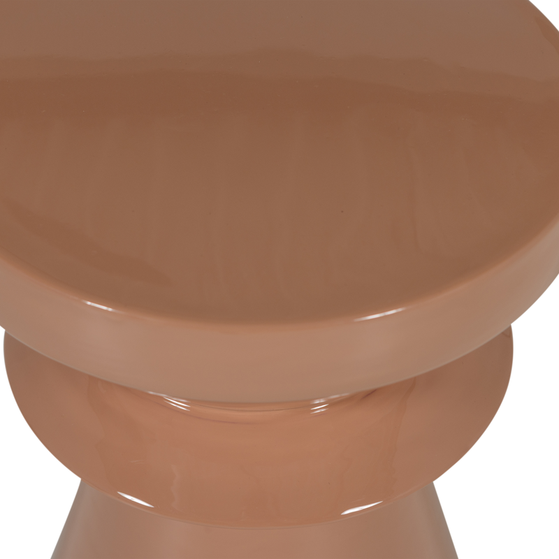 WOOOD FEDDE Sidobord Metall i Gammalrosa