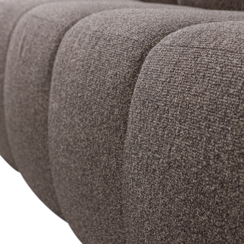 WOOOD Mojo Matbänk 164 cm med Ryggstöd i Brun Boucle