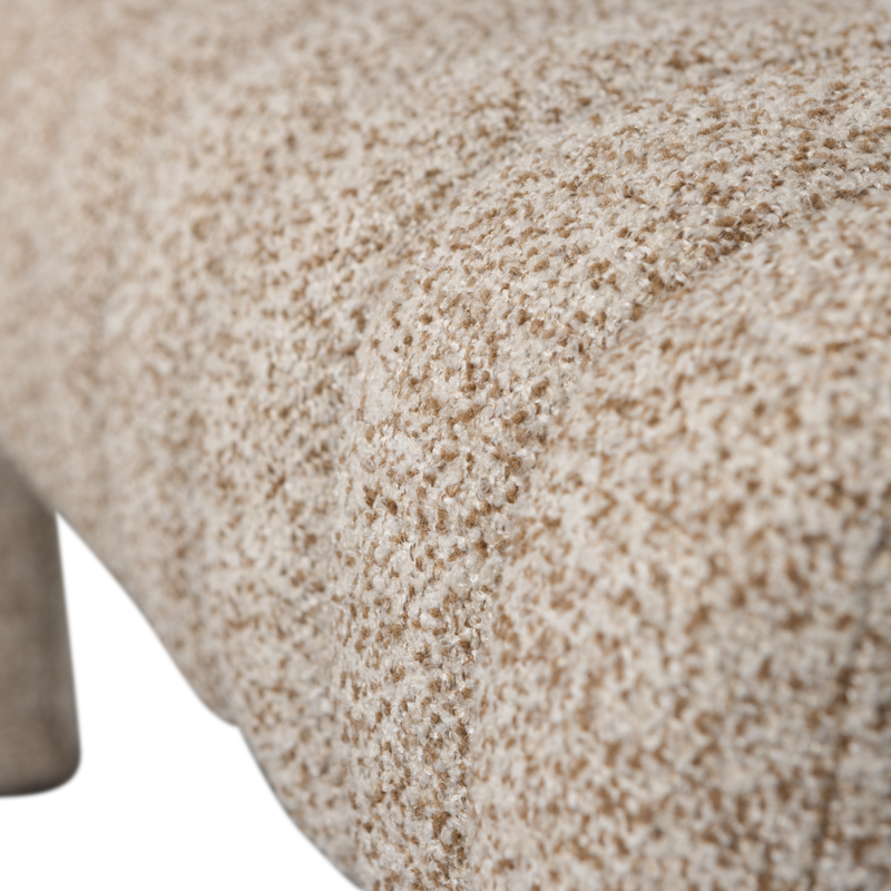 WOOOD Frex Bouclé Bänk Brun