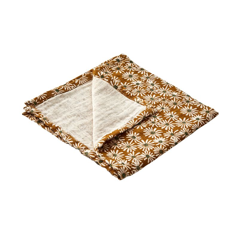 Affari of Sweden ELSA Servett, Senapsgul/elfenben/grön 8-pack