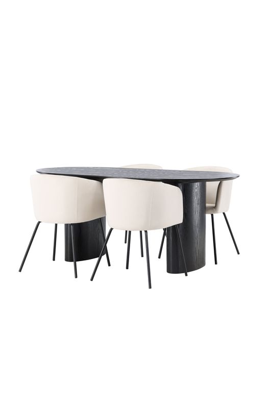 Venture Home Matgrupp Isolde med stolarna Berit