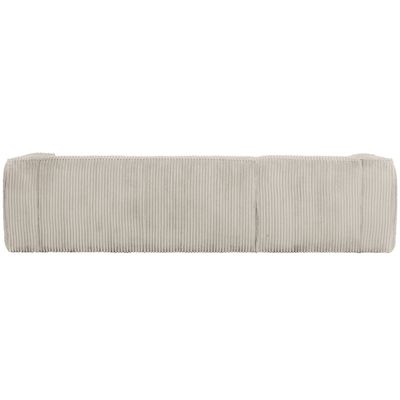 WOOOD Bean Hörnsoffa Vänster i Ribbstoff Natur