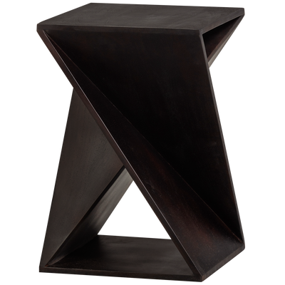 WOOOD IKEM Sidobord Acaciahout Mörkbrun