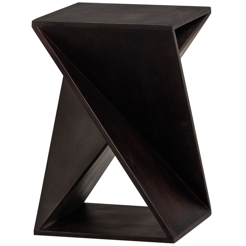 WOOOD IKEM Sidobord Acaciahout Mörkbrun