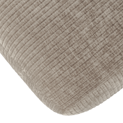 WOOOD MOJO Matbänk 164 cm Ribbad Tyg Mörk Sand