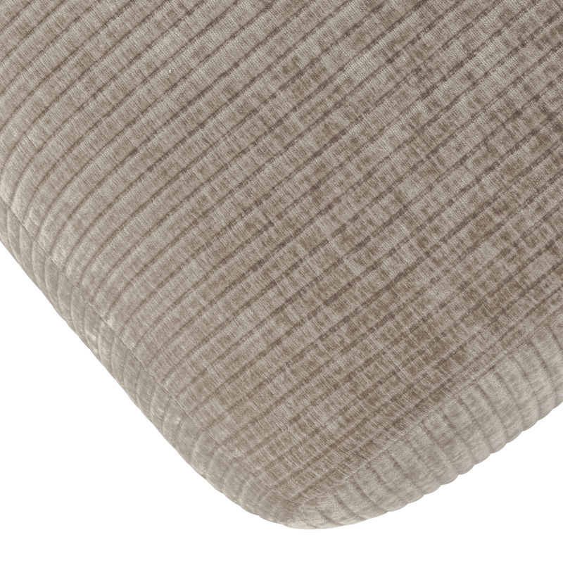 WOOOD MOJO Matbänk 164 cm Ribbad Tyg Mörk Sand