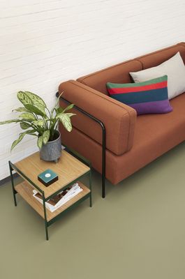 Hübsch Jaunty Sidobord Grön/Natur 43x43xh45cm